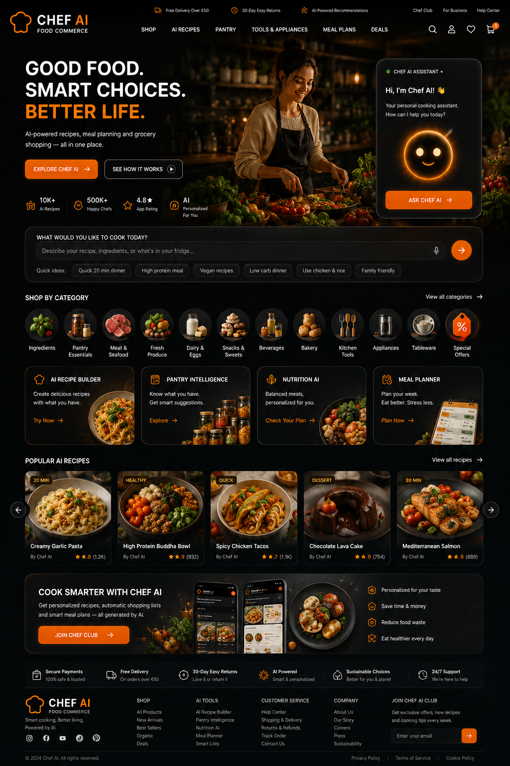 CHEF AI — Food Commerce Platform